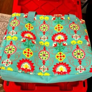 Beautiful flower print tote bag
